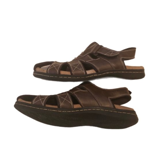 Dockers Men\'s Brown Shorewood Fisherman Sandals Memory Foam Size 12 main image 4